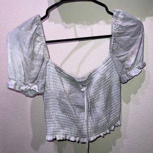 Aritzia cropped blouse